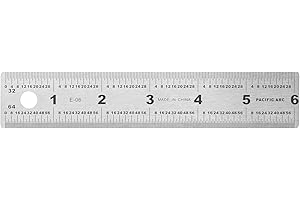 Professional-Grade 6" Stainless Steel Ruler