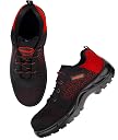 Karam Flytex FS215 Safety Shoes for Men | Sporty Design, Lightweight with Single Density | Antistatic, Antislip, Oil & Heat Resistant with Fiber Toe | Black & Red | Size-08 gallery image