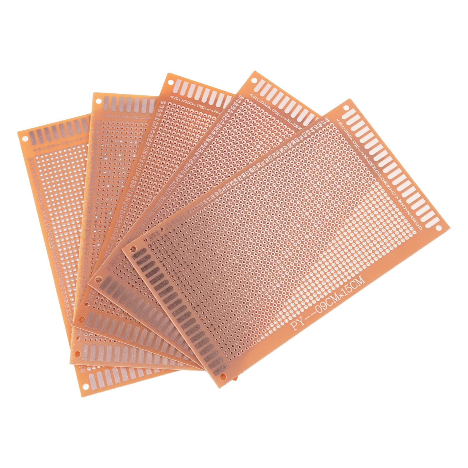 5 Sheets Single Side Phenolic Copper Clad Board High Sheet Suitable for Professional PCB Prototyping PCB