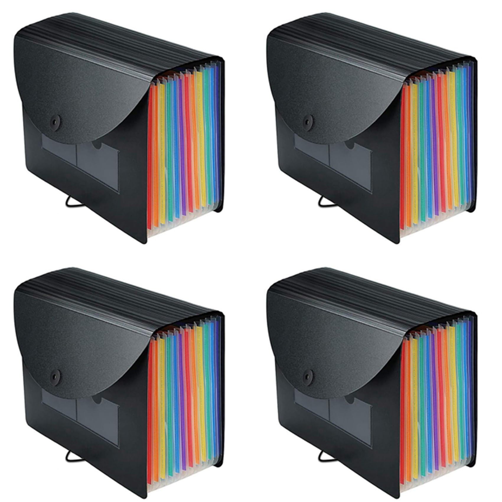 Dossiers de documents en accordéon avec onglets colorés pour structurer vos archives - 7