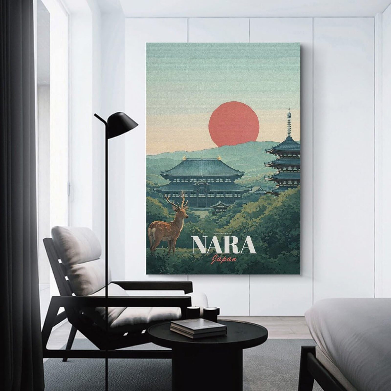 Junmoney Unframe-Style-18 Nara Japan Vintage Poster Home Decor Wall Art, 24X36inch(60X90cm), For Wall Displays, Bedrooms Or Room Updates, Ideal For Building A Coordinated Art Wall