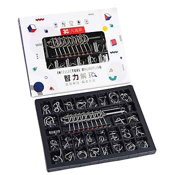 Amazon | cocoriko 知恵の輪 30種類 セット リング パズル 子供