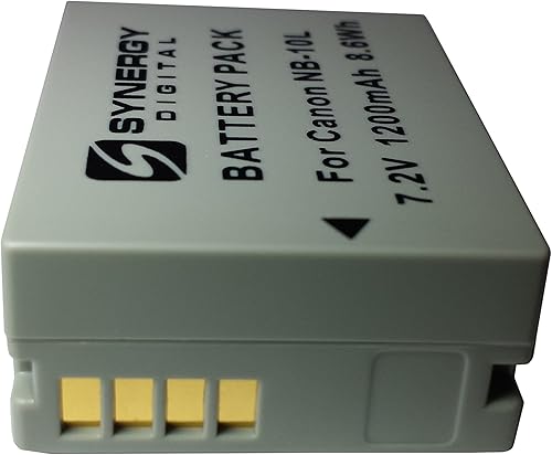 Miniatura 5 de Synergy Digital Batería para cámara, compatible con cámara digital Canon POWERSHOT G1X, (iones de litio, 7.2V, 1200 mAh) de ultra alta capacidad,