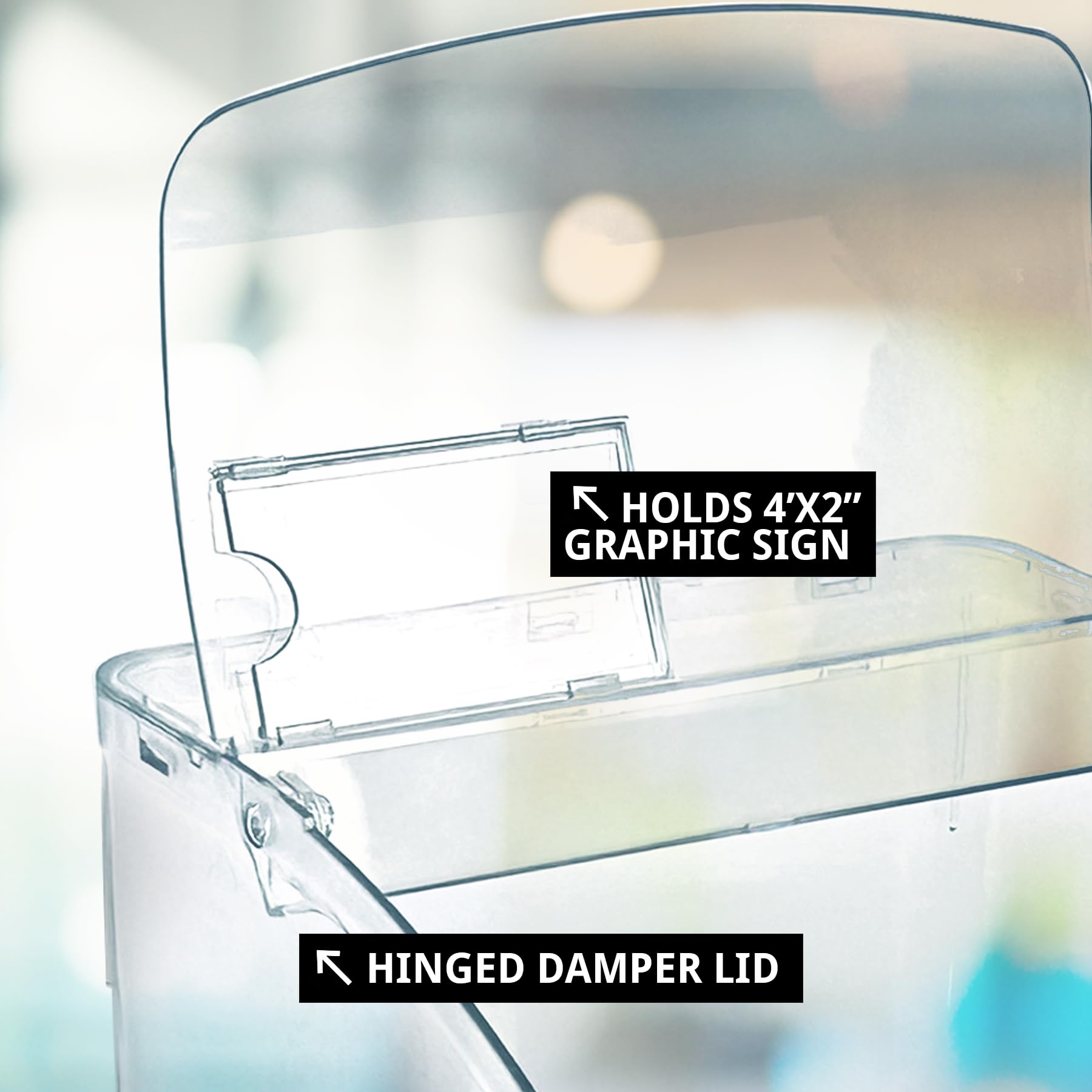 Amazon.com: Azar Displays 400433 Hinged Candy Bin with Price Tag