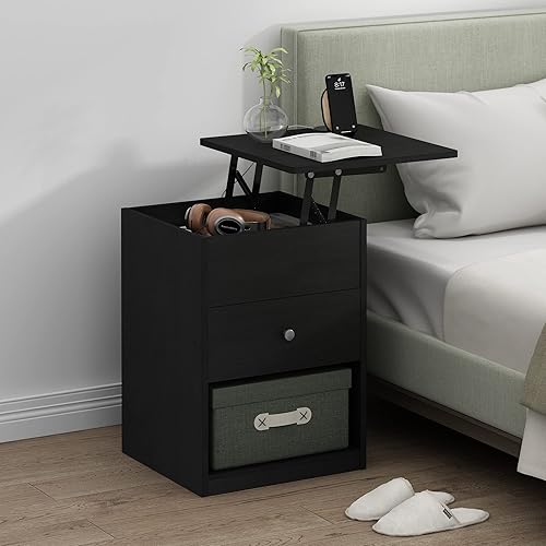 Miniatura 54 de Furinno Jensen Lift Top - Mesita de noche, color blanco sólido Blanco sólido,Americano,gris roble francés,https://www.amazon.com/dp/undefined