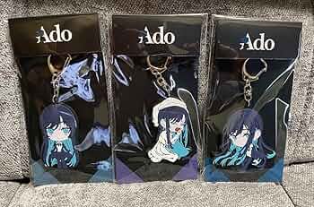 Adoご当地キーホルダーセット Ado ご当地ストラップ 北海道 千葉 モナリザの横顔 キーホルダー
