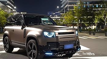 Amazon.com: Front Bumper Spoiler Lip Kit W/Light for Land