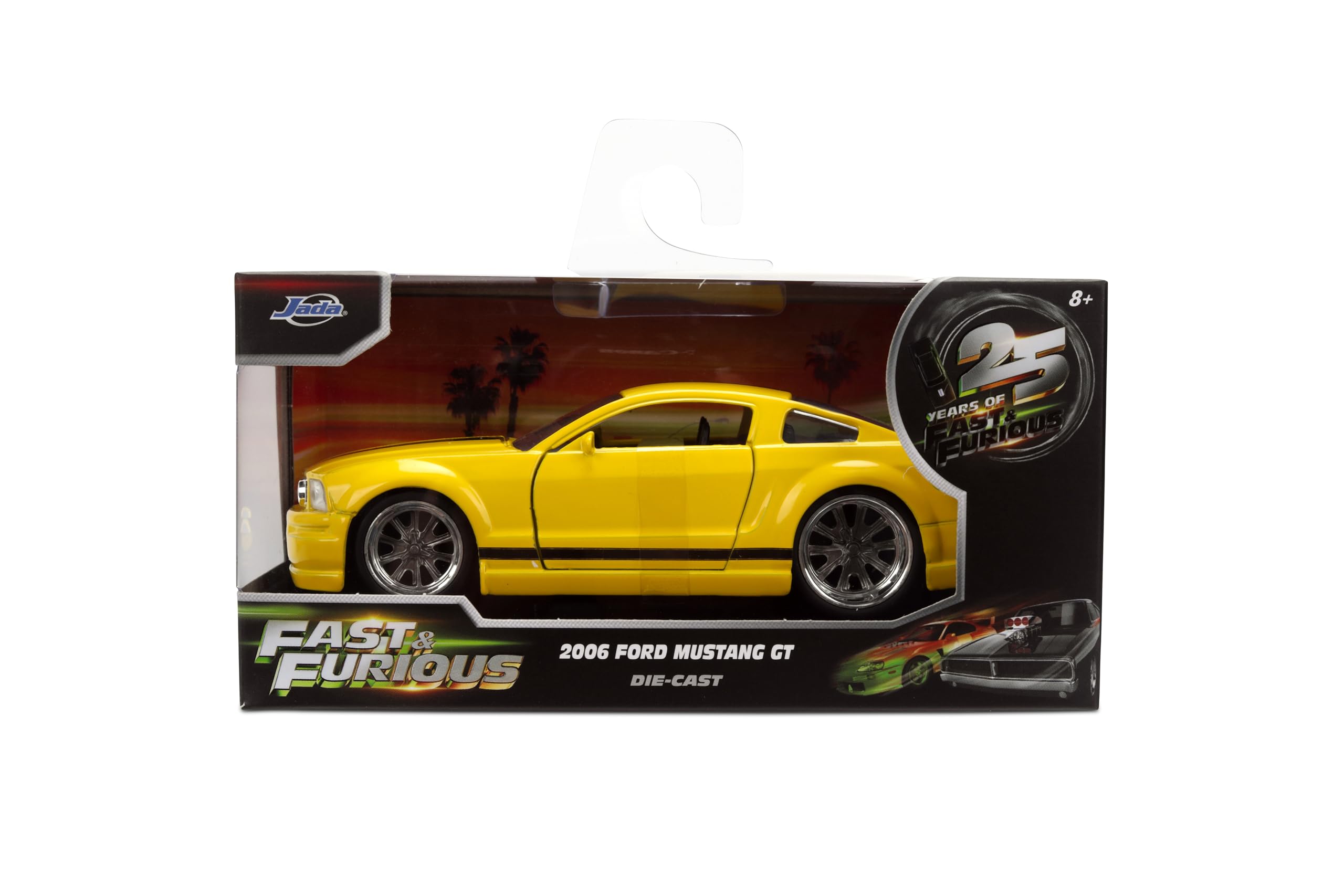 Jada Fast & Furious 2006 Ford Mustang GT - Coche fundido a presión a escala 1:32 coleccionable con puertas de apertura y ruedas giratorias libres, para mayores de 8 años
