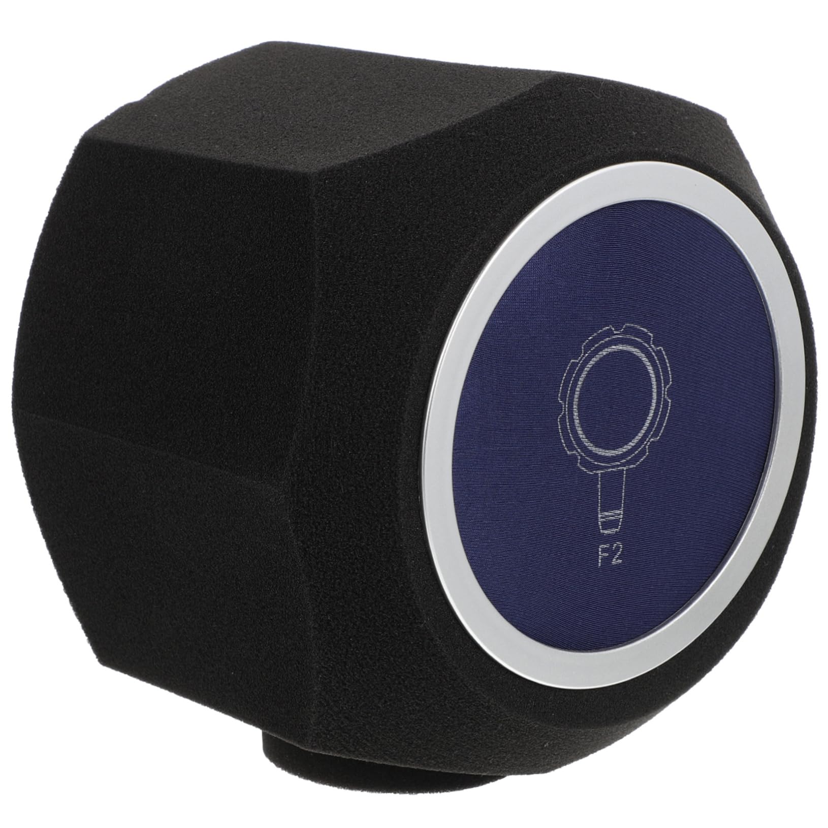 Cubierta de Esponja para Micrófono Ligera y Absorbente de Sonido, Funda Protectora Azul para Grabación Interior Captura de Sonido Puro
