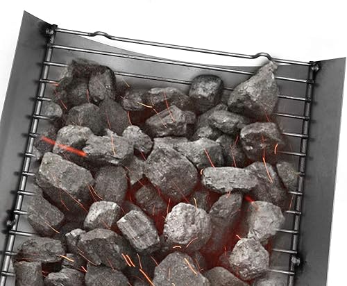 Miniatura 9 de Hongso Sartén de ceniza de 27 pulgadas para parrillas de carbón Chargriller 1224, 1324, 2121, 222, 2727, 2828, 2929, Charbroil 17302056 Pieza de