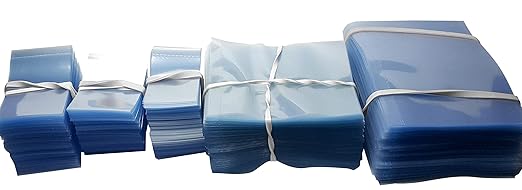Assorted Heat Shrink Neck Wrap Bands for Boston Round Type Bottles and more - 1250 Pack (250 of each size) - PVC Plastic - Shrink Bands