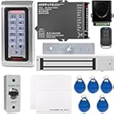 UHPPOTE Access Control System with Electromagnetic Lock 600lb Holding Force for Outswinging Door