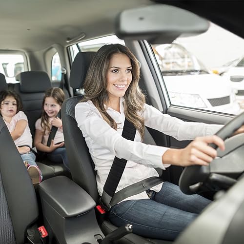 Miniatura 2 de 2 fundas de cinturón de seguridad extra largas para adultos, funda de cinturón de seguridad de 25 pulgadas, cojín para correa de cinturón de