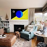 Vista 3 de Bandera abstracta de la tierra bandera de decoración interior al aire libre 3 x 5 pies doble costura poliéster con ojales de latón