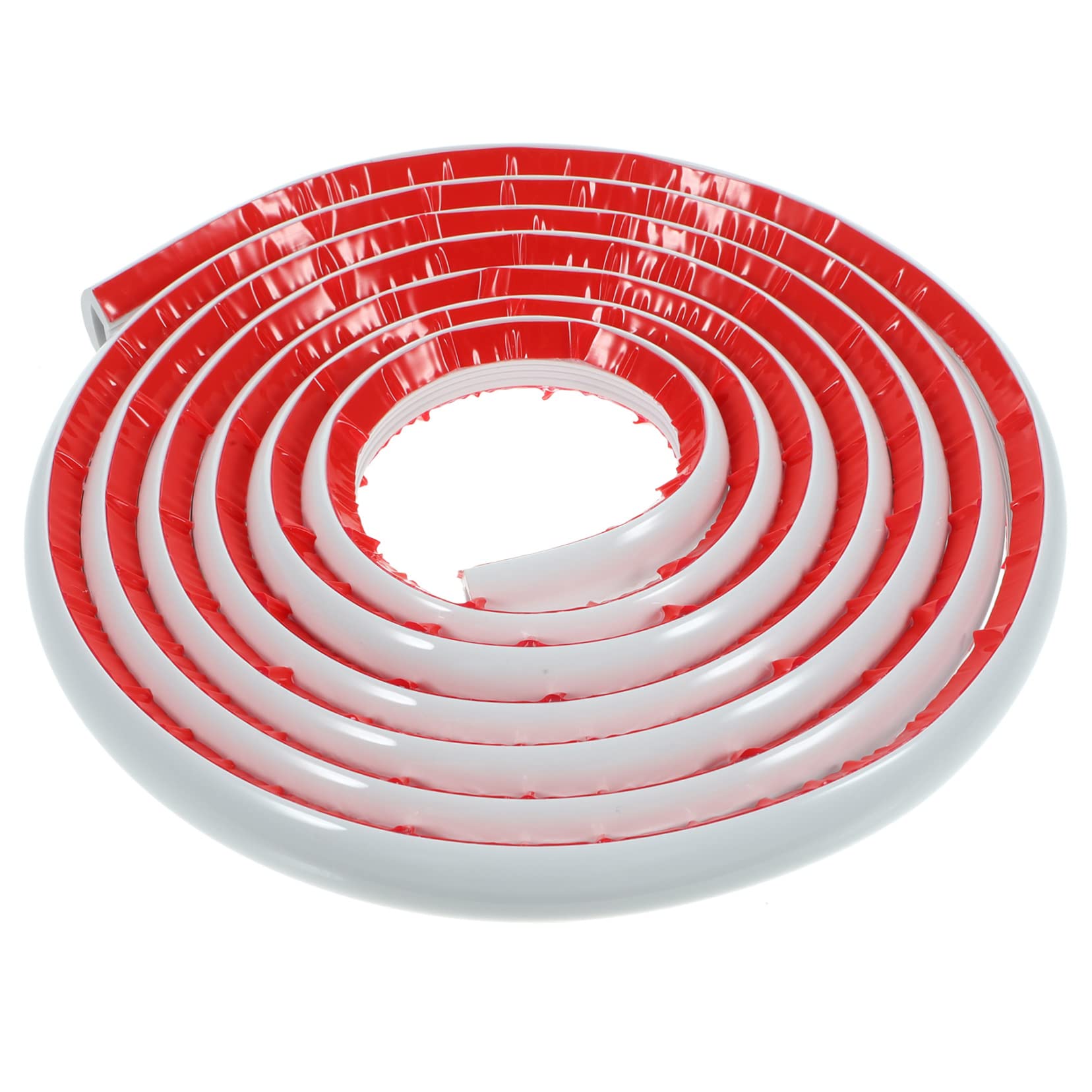 Homoyoyo Moldura Autoadhesiva de Pvc Blanco para Esquina de Pared y Borde de Gabinete, Flexible y Fácil de Cortar, Decoración Interior