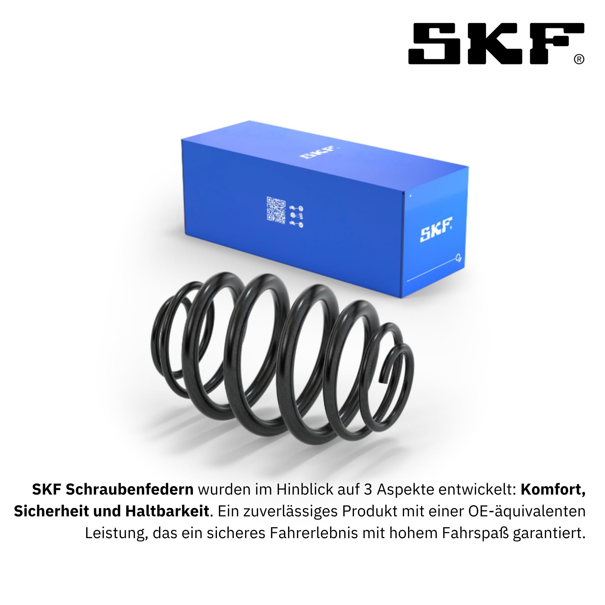 SKF Fahrwerksfeder VKDL 37011 Position Hinterachse Außendurchmesser 150 mm Höhe 423 mm Länge 156 mm Breite 156 mm - OE Qualität