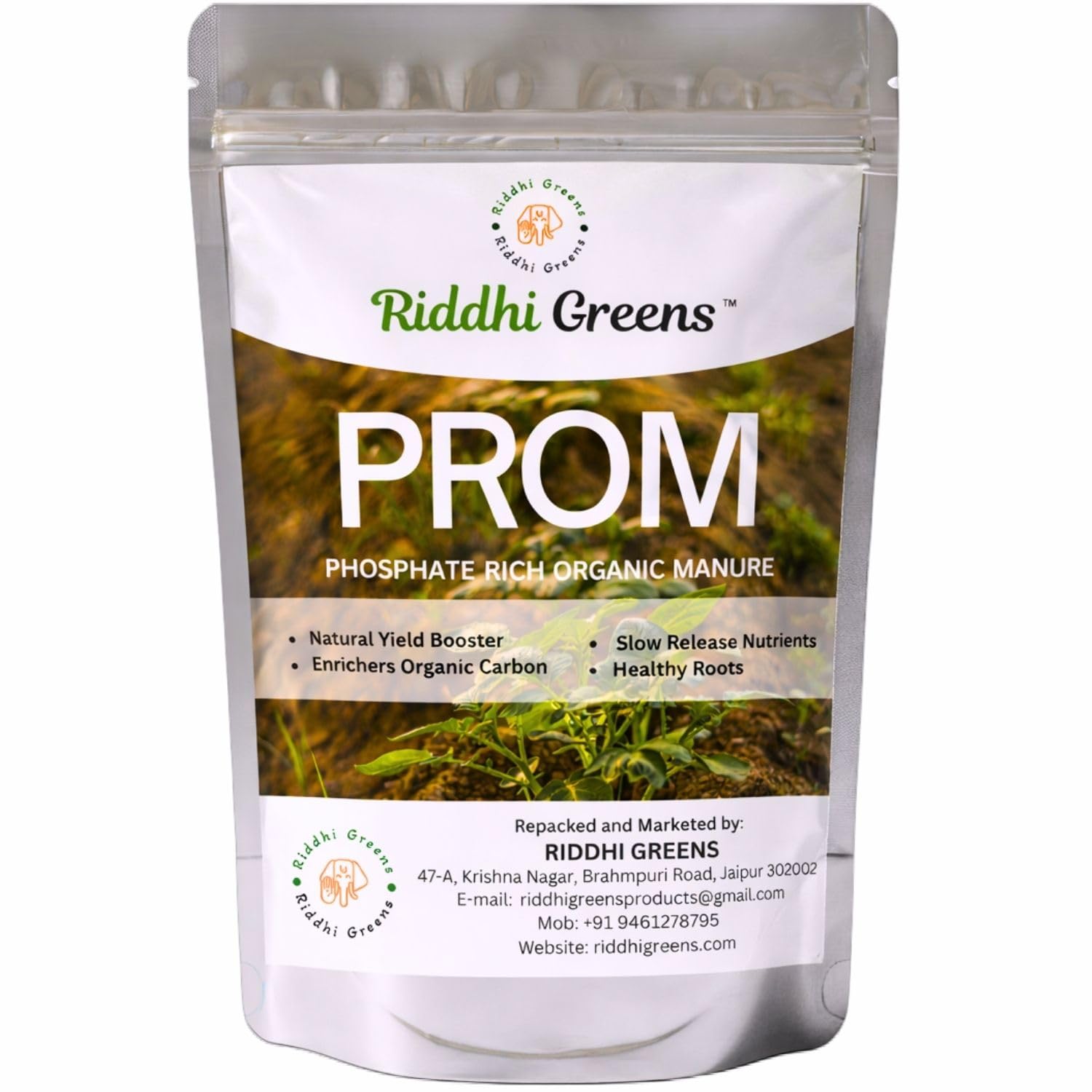 Phosphate Rich Organic Manure (PROM) 900g | PROM Fertilizer for Plants | Organic Source of Phosphate | For Root Develpement and Overall Plant Health (900 Grams)-image-4