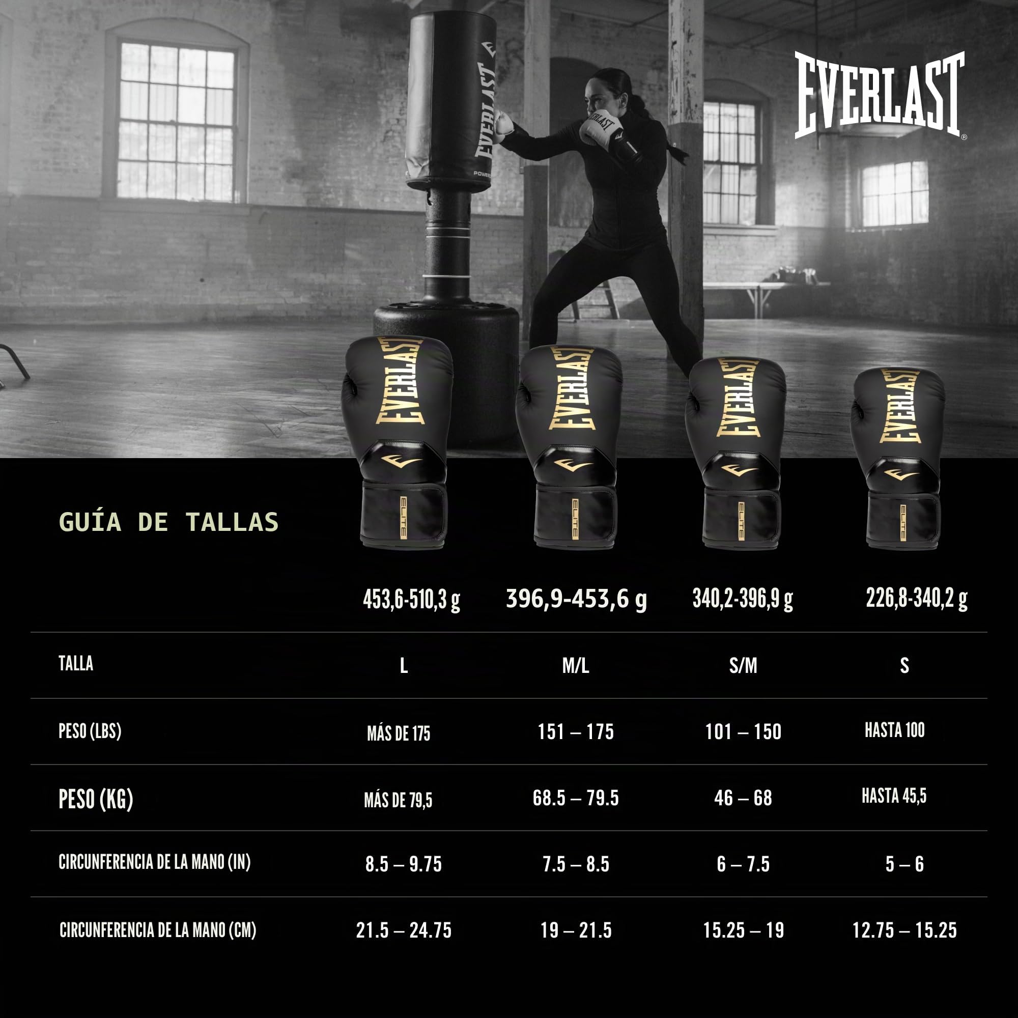 Everlast Guantes de Entrenamiento Unisex Elite