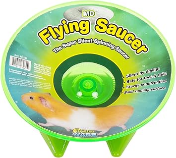 2 Pack Ware Flying Saucer Small Pet Exercise Wheels, 7-1/4-Inch, Medium, Colors May Vary