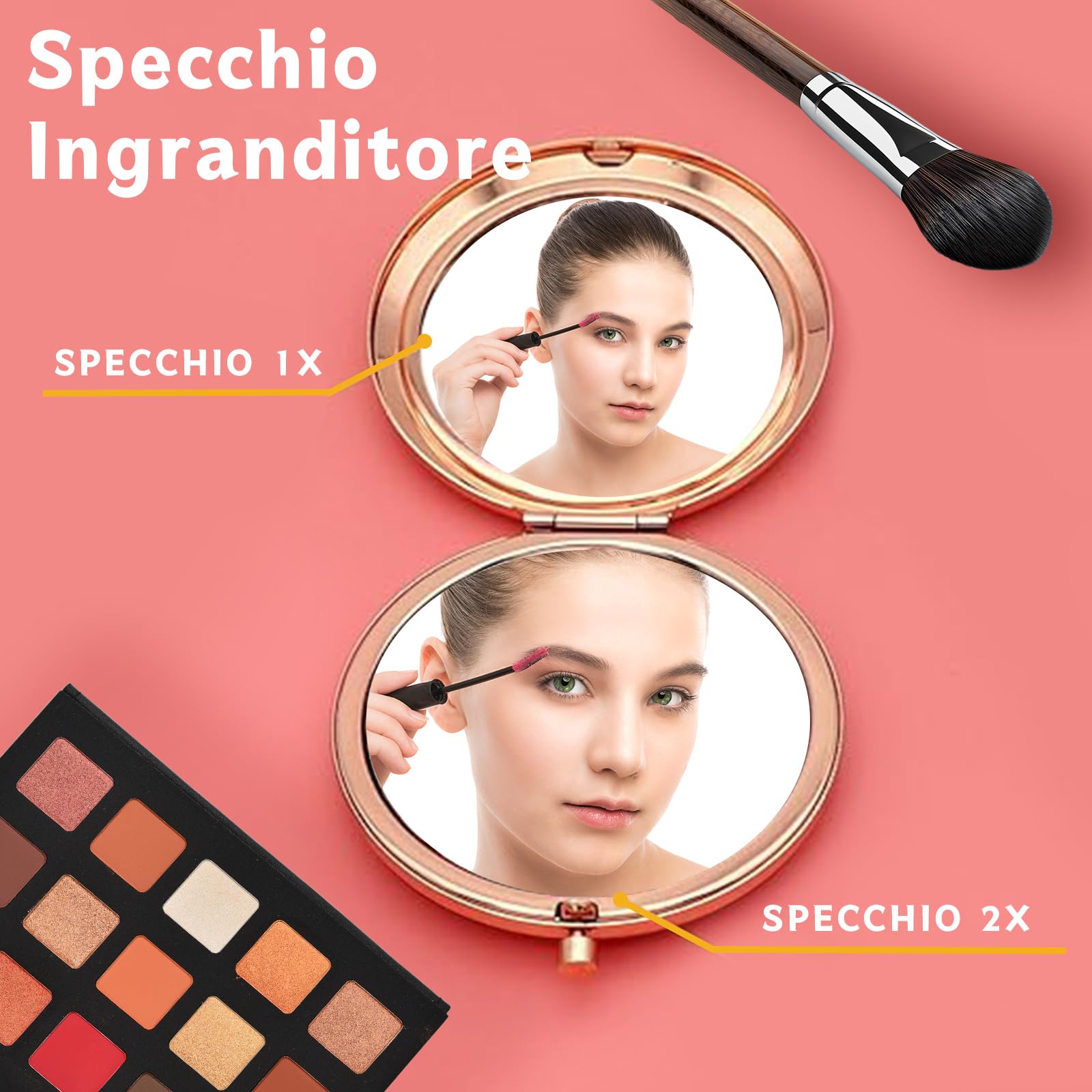 VivaJoy Regalo Figlia -Regalo 18 anni ragazza,Regalo di mamma papà figlia, specchio tascabile elegante, Regalo figlia compleanno, Regali di laurea, perfetto per ogni occasione speciale.