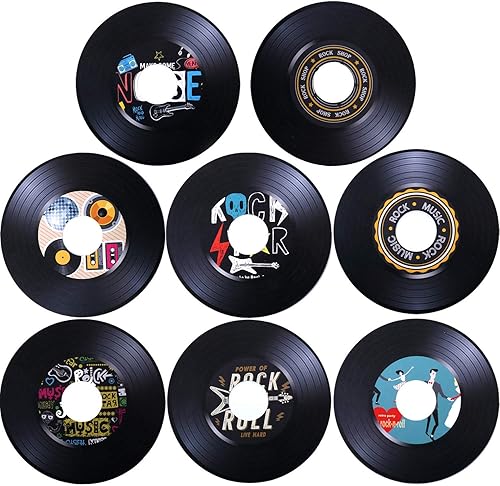 Miniatura 9 de 40 CD de 7 pulgadas para decoración de habitación, discos de vinilo de música Rock and Roll de los años 50, decoración de fiestas, registros, tablón