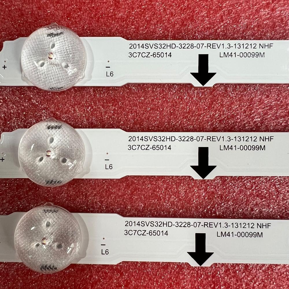Tira de LED Compatible Fit For Samsung UE32J4100AW UE32H4500AW UE32H4510 UE32H4000 UE32H4500 BN96-35208A 30448A 30445A 30446A LM41-00431A 00041L(3pcs For 1 TV)