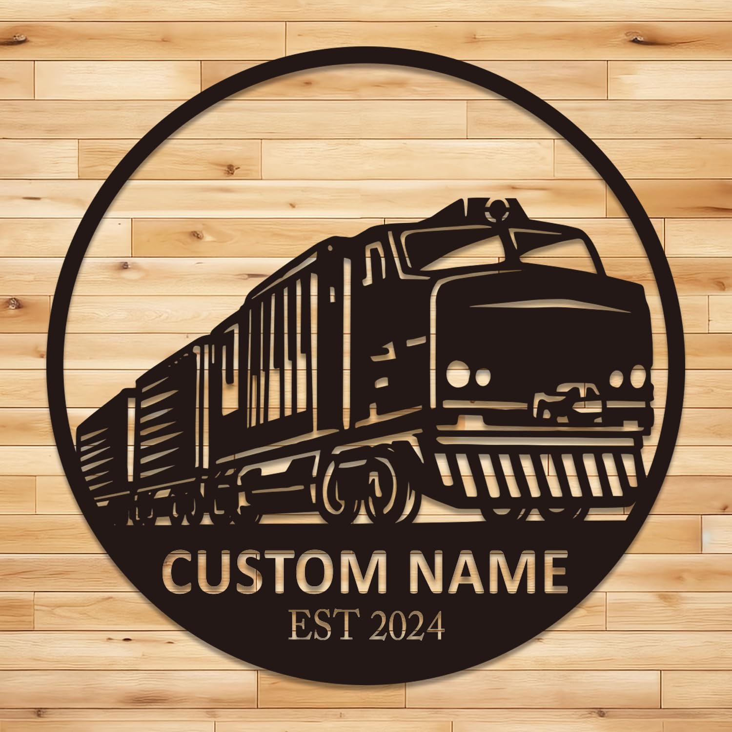 Senyer Train C Custom Train Metal Wall Decor,Train Split Letter Monogram Sign,Train Metal Sign, Personalized Train Metal Sign, Custom Train Sign, Railroad Sign,Train Gift (Train C)