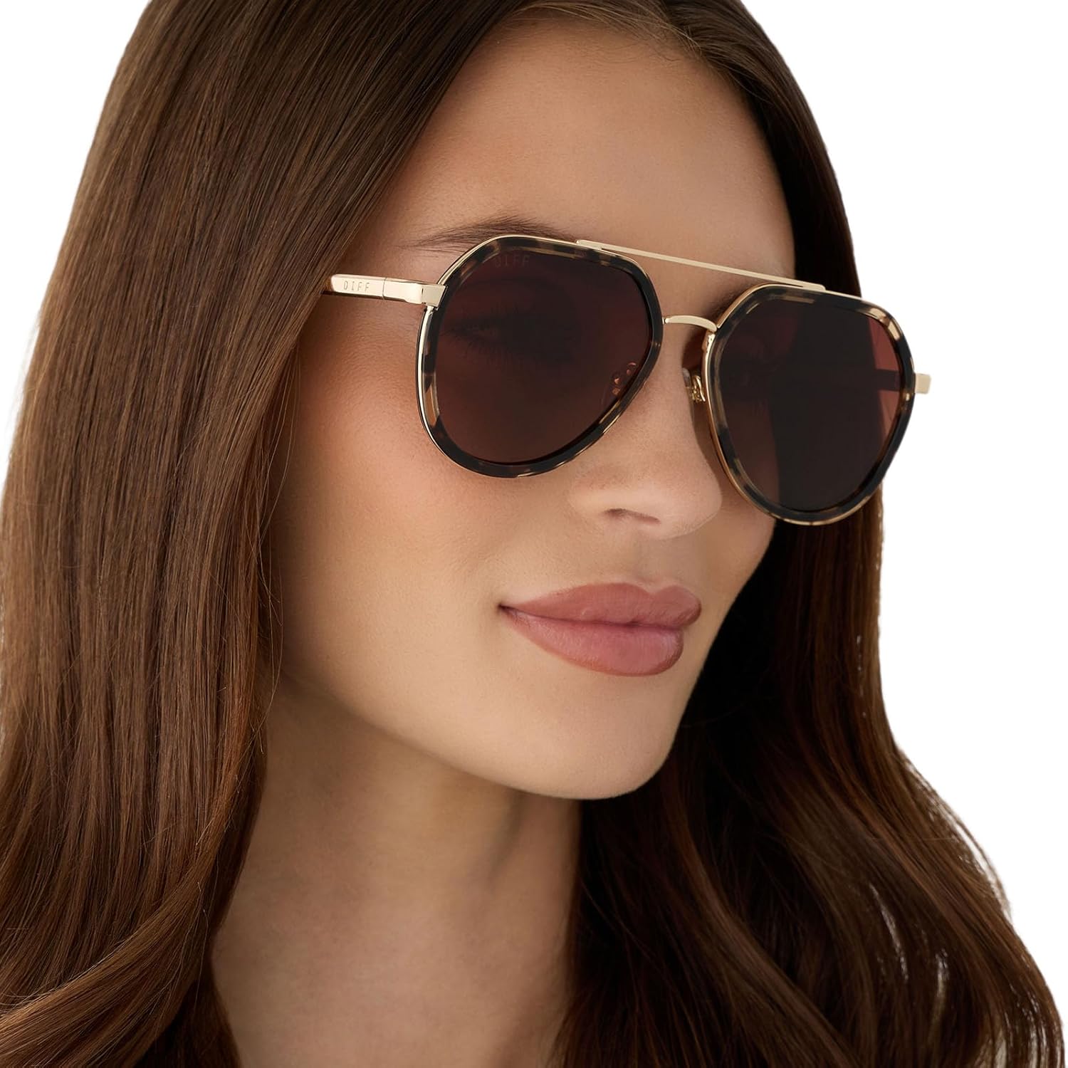 DIFF Joey Oversized Aviator Sunglasses for Women and Men | UV400 Protection | Modern Geometric Shades