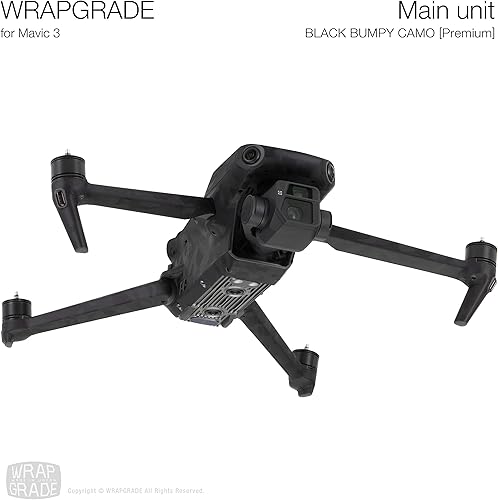 Miniatura 10 de WRAPGRADE Skin compatible con DJI Mavic 3 Pro Accent Color (Airforce Silver)