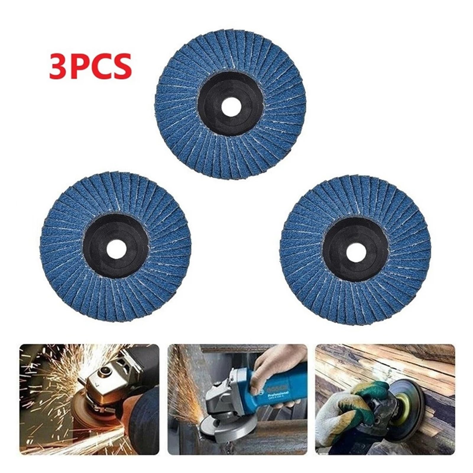 Płaskie tarcze listkowe 75 mm 75 mm do cięcia drewna, stal węglowa, do szlifierki kątowej, tarcza szlifierska, narzędzie do szlifowania metalu (ziarnistość 40)