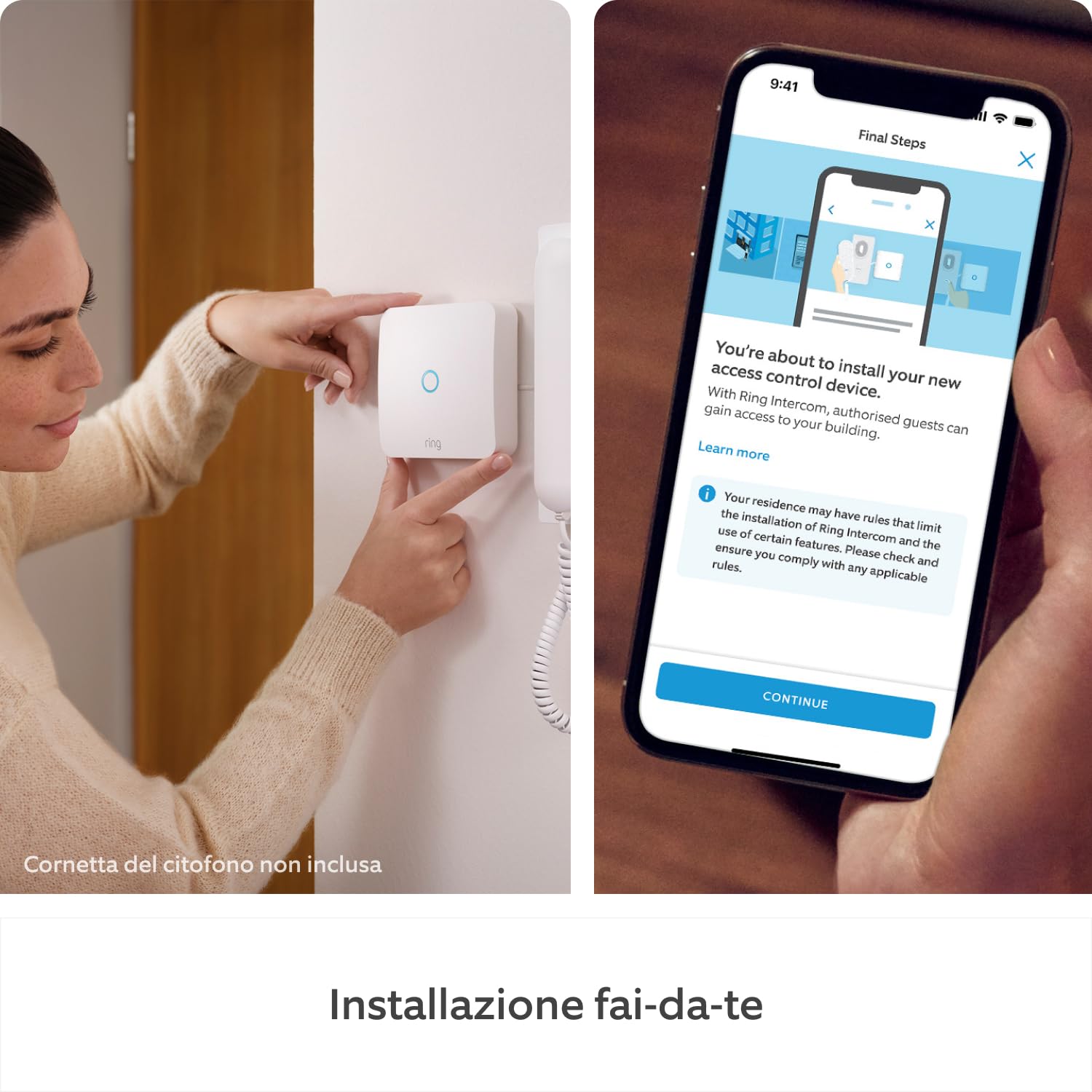 Echo Dot (5ª generazione, versione 2022) + Ring Intercom di Amazon | La combinazione ideale per una casa più intelligente