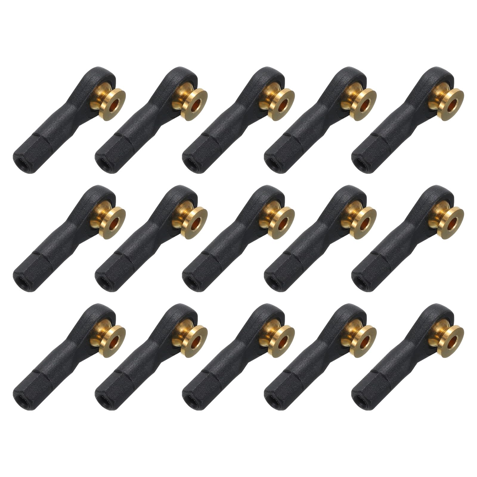MECCANIXITY M2xL19mm Lever Steering Linkage Tie Rod Ball Head Link Joint End for RC Crawler Car Pack of 15