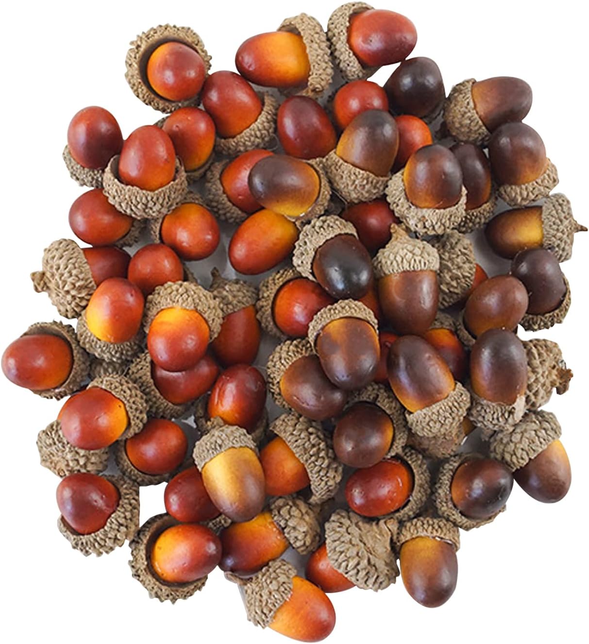 PAqcSAITE60 Pcs Artificial Acorns Artificial Lifelike Acorn Decors Festival Decoration Props for Craft, Wedding, Festival Party