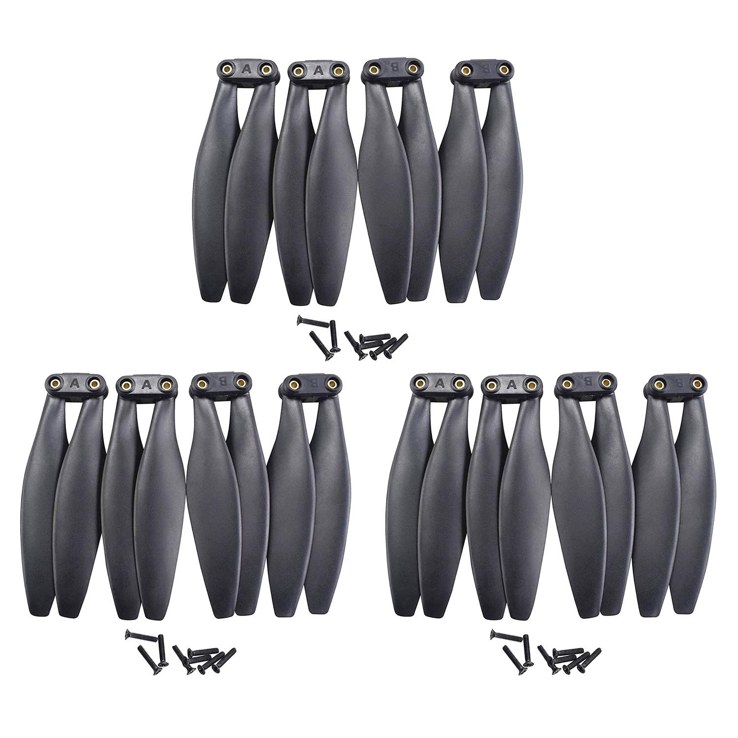 12PCS Propeller for HS720 Folding Four-axis Aircraft Blade Aerial Photography Brushless Drone