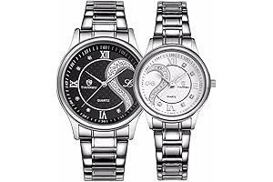 Fq-102 His and Hers Stainless Steel Wrist Watches for Couples