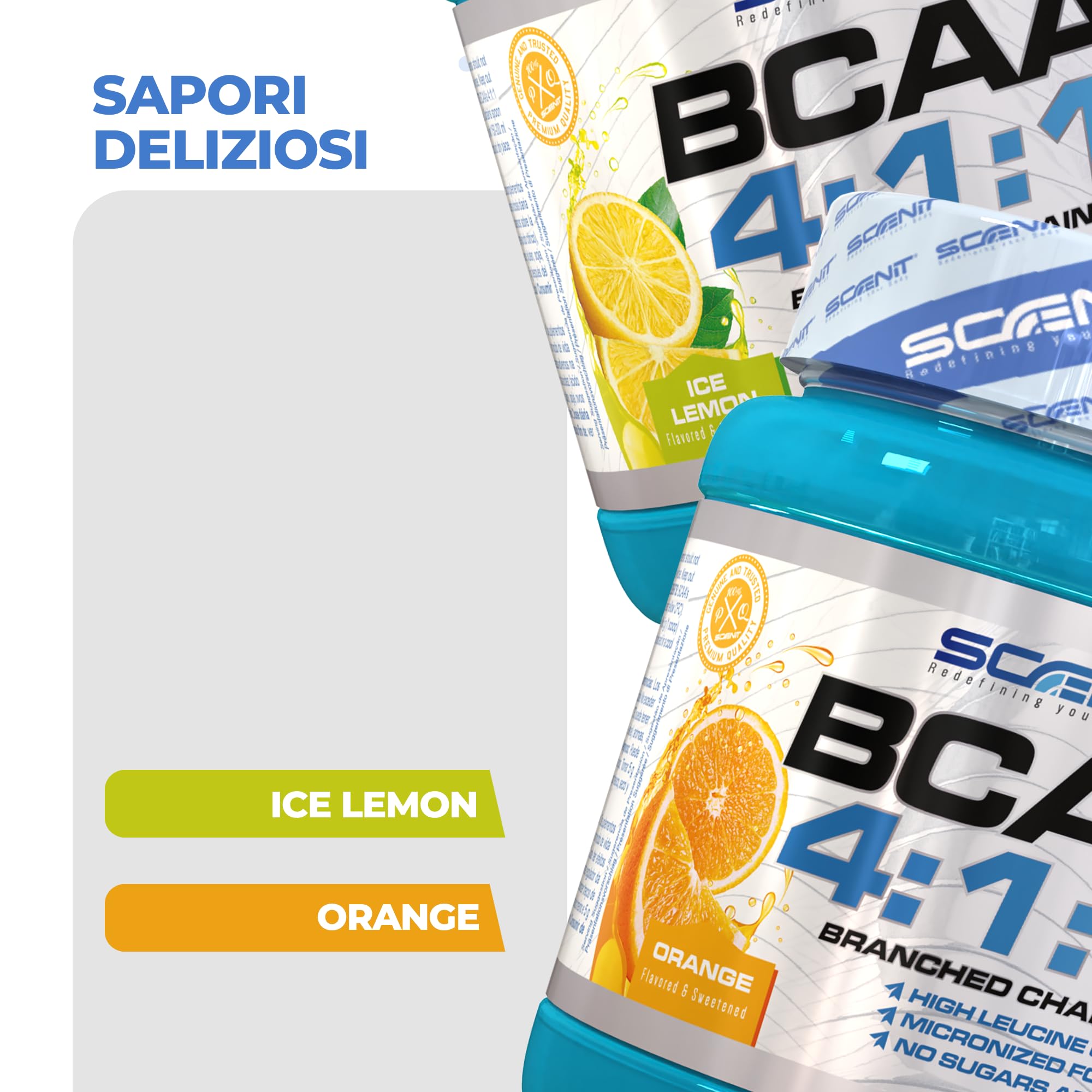 BCAA 4.1.1 + Glutammina NUTRAGENICS 500g – Gusto Ananas E Cocco, Polvere Per Recupero Muscolare, Senza Zuccheri