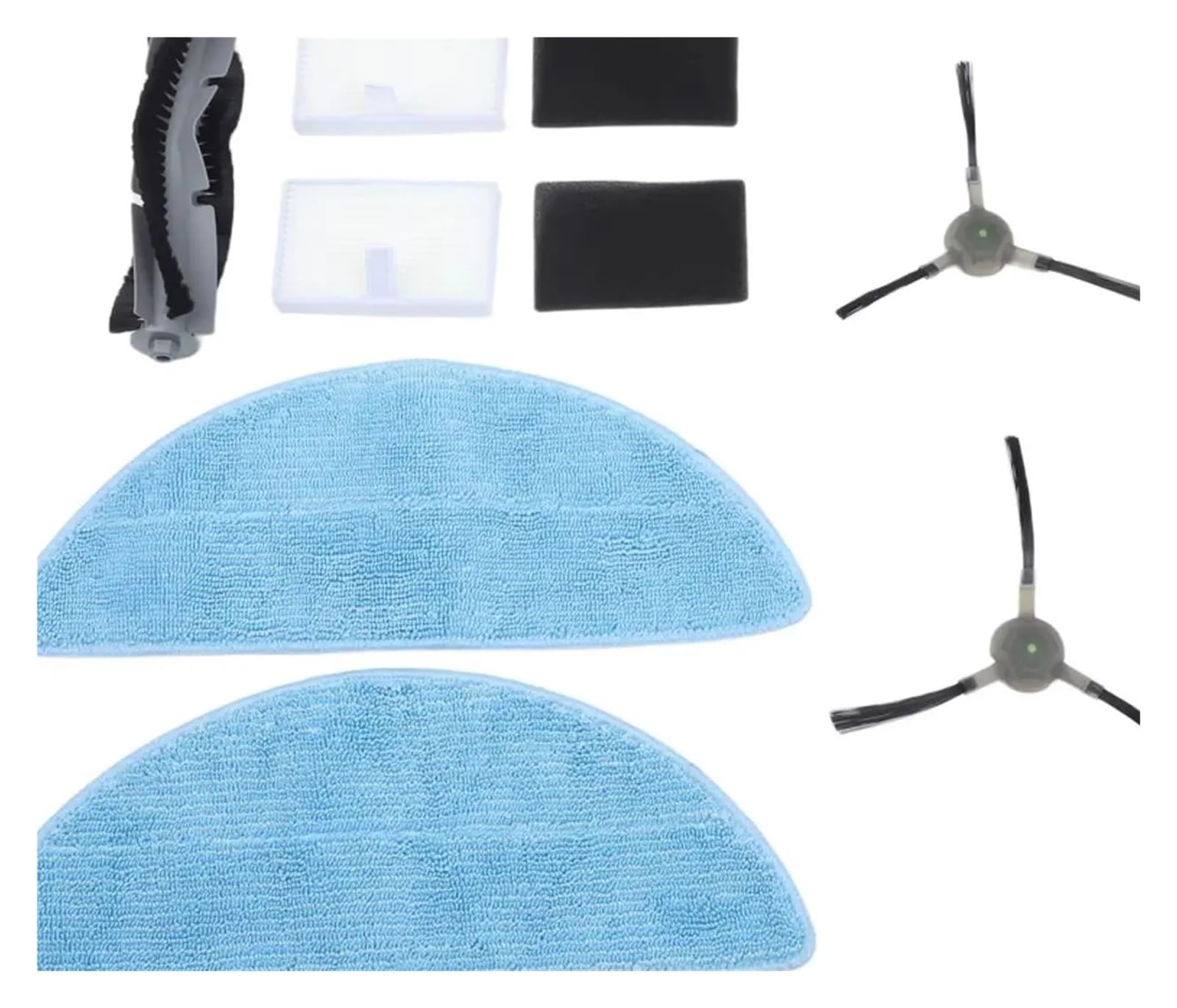 RHOBYXONZ Replacement Parts Kit For Y70 Robot Vacuum With Main Brush, Side Brush, Filter And Mop Cloth Accessories,Compatible For Cecotec,Compatible For Conga