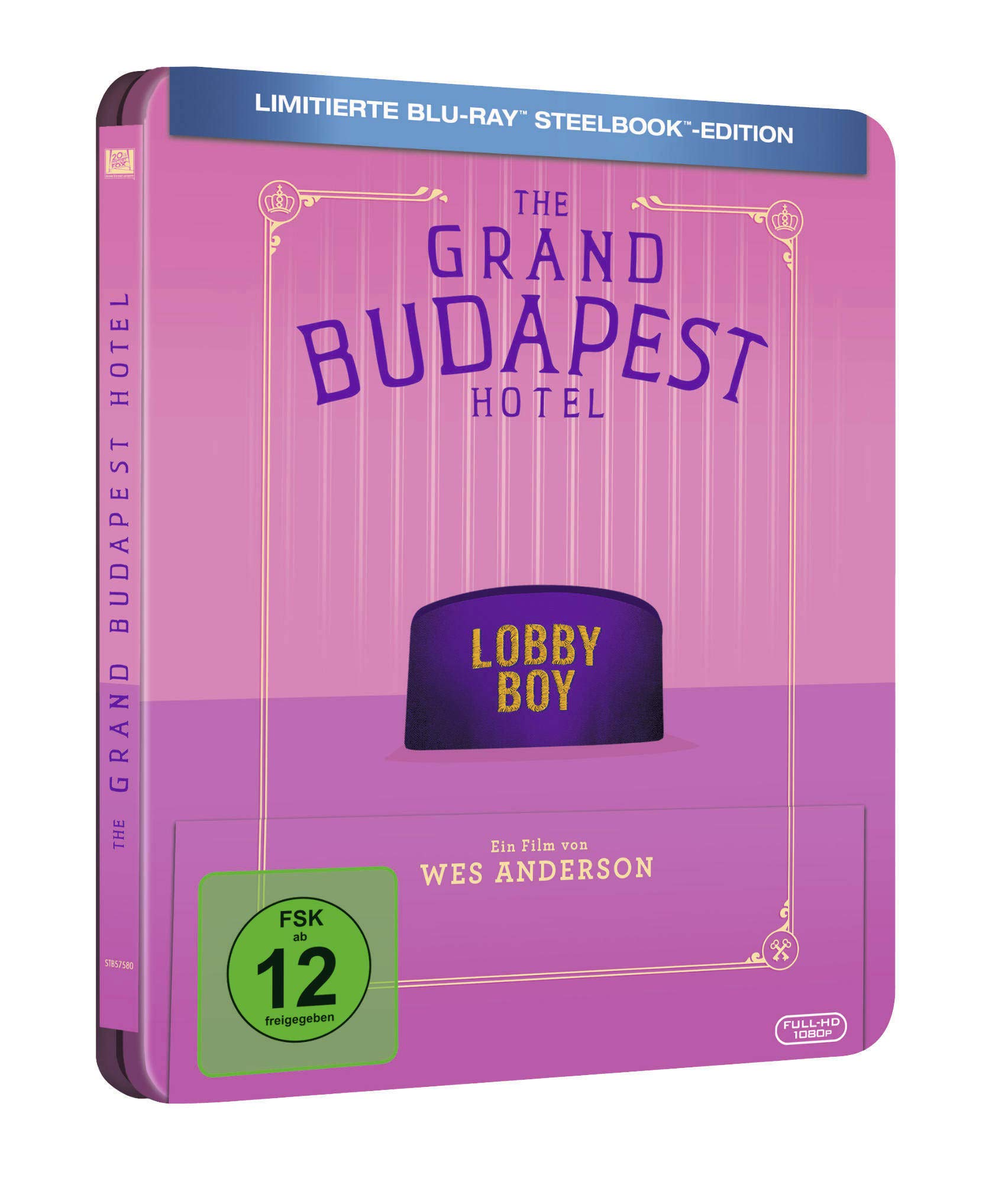 Grand Budapest Hotel Steelbook [Blu-Ray] [Region B] (Audio italiano. Sottotitoli in italiano)
