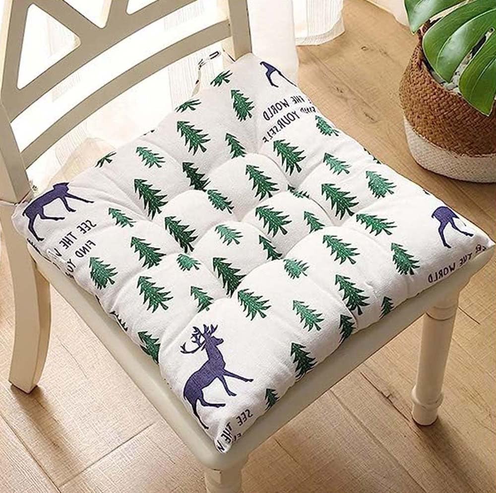 Chair Cushions Round/Square, 40x40cm/50x50cm Thick Dining Kitchen Seat Cushion, Modern Soft Comfort Seat Pads,Breathable Padded Seat Cushions,For Car Garden Office Indoor Outdoor(A151,40x40cm/15.74x1