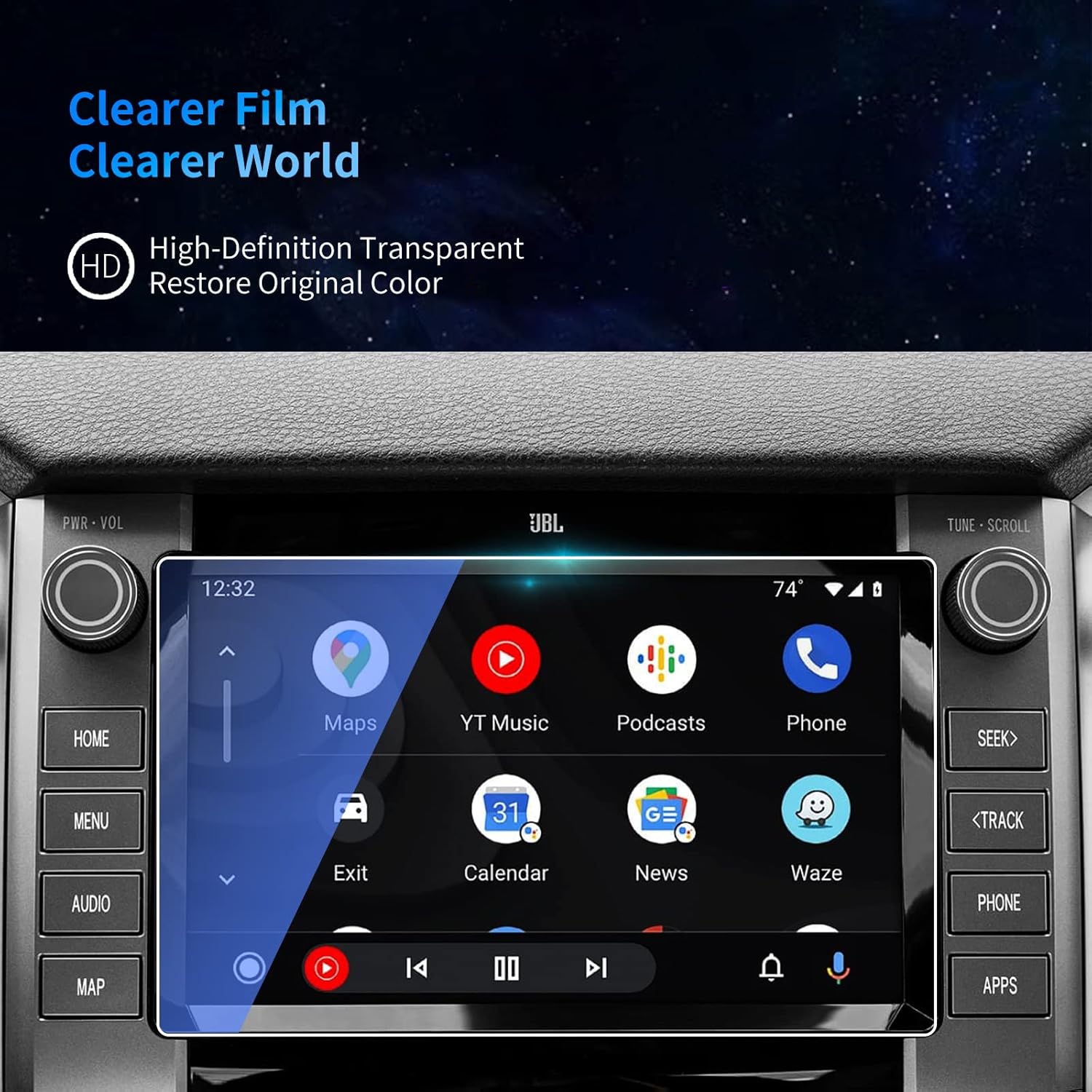 dsdfgh for 2020 2023 toyota tundra screen protector 8 inch touchscreen tundra sr sr5 limitedplatinum 1794 trd pro hd tempered glass protectiv