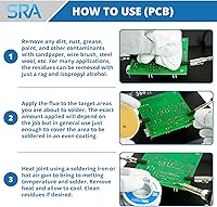 Vista 9 de SRA Soldering Products Flujo de pasta de colofonia #135 con un estañador de punta de soldador