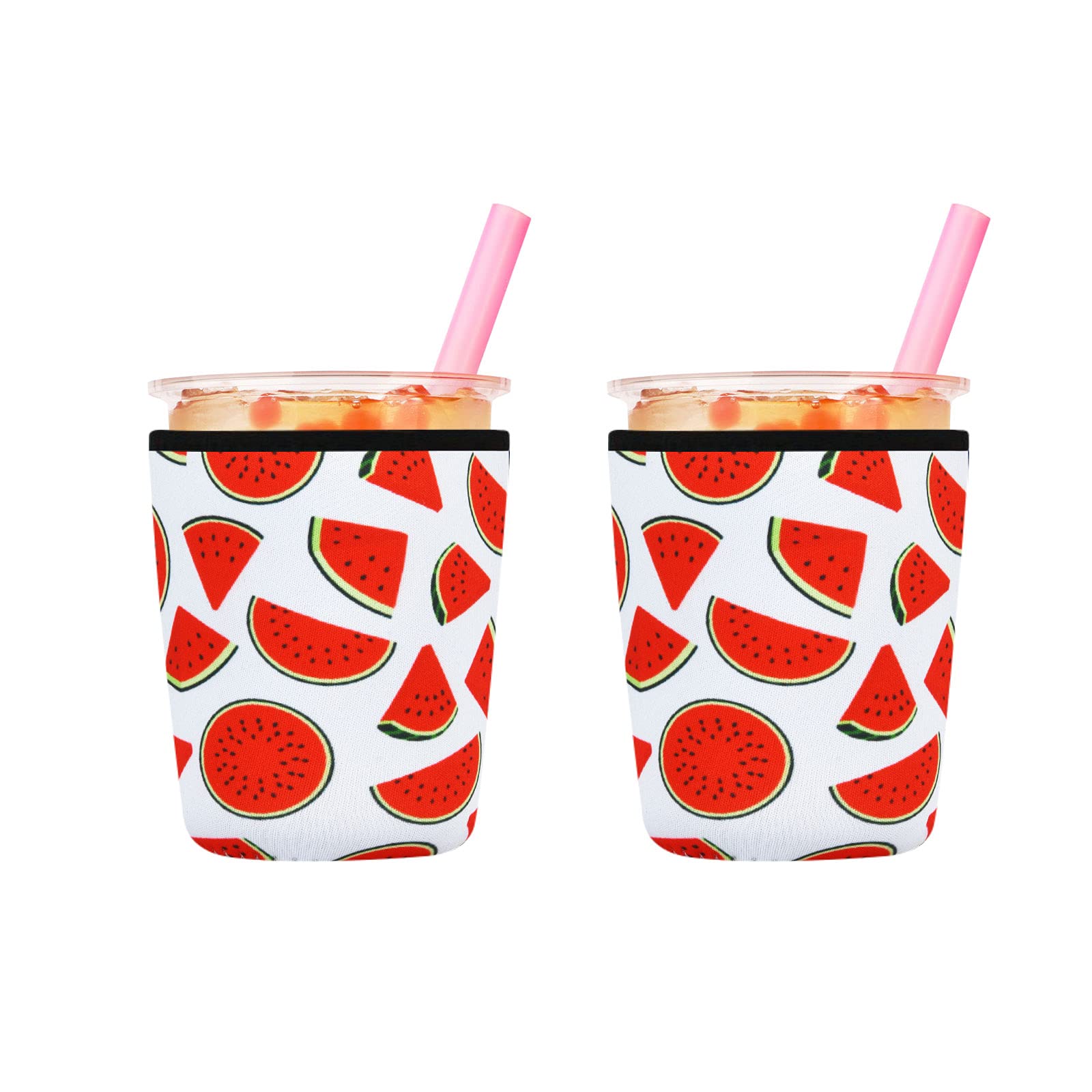 Buy 2 Pack Iced Coffee Sleeves, Reusable Neoprene Iced Coffee Cup