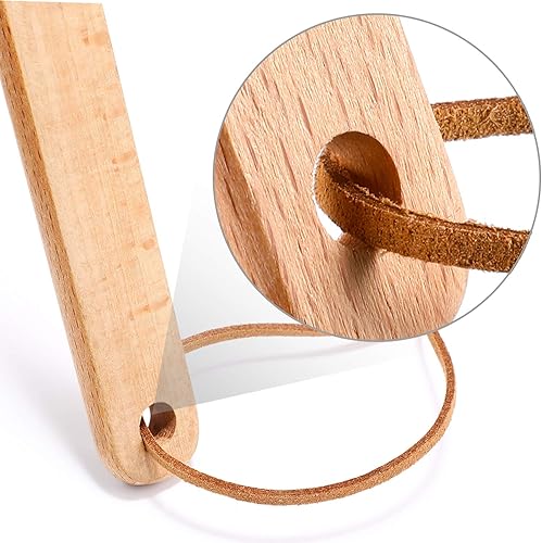 Miniatura 3 de YoungJoy Cabeza de cuero de 19 pulgadas resistente con mango largo, doble cara, flexible y duradera