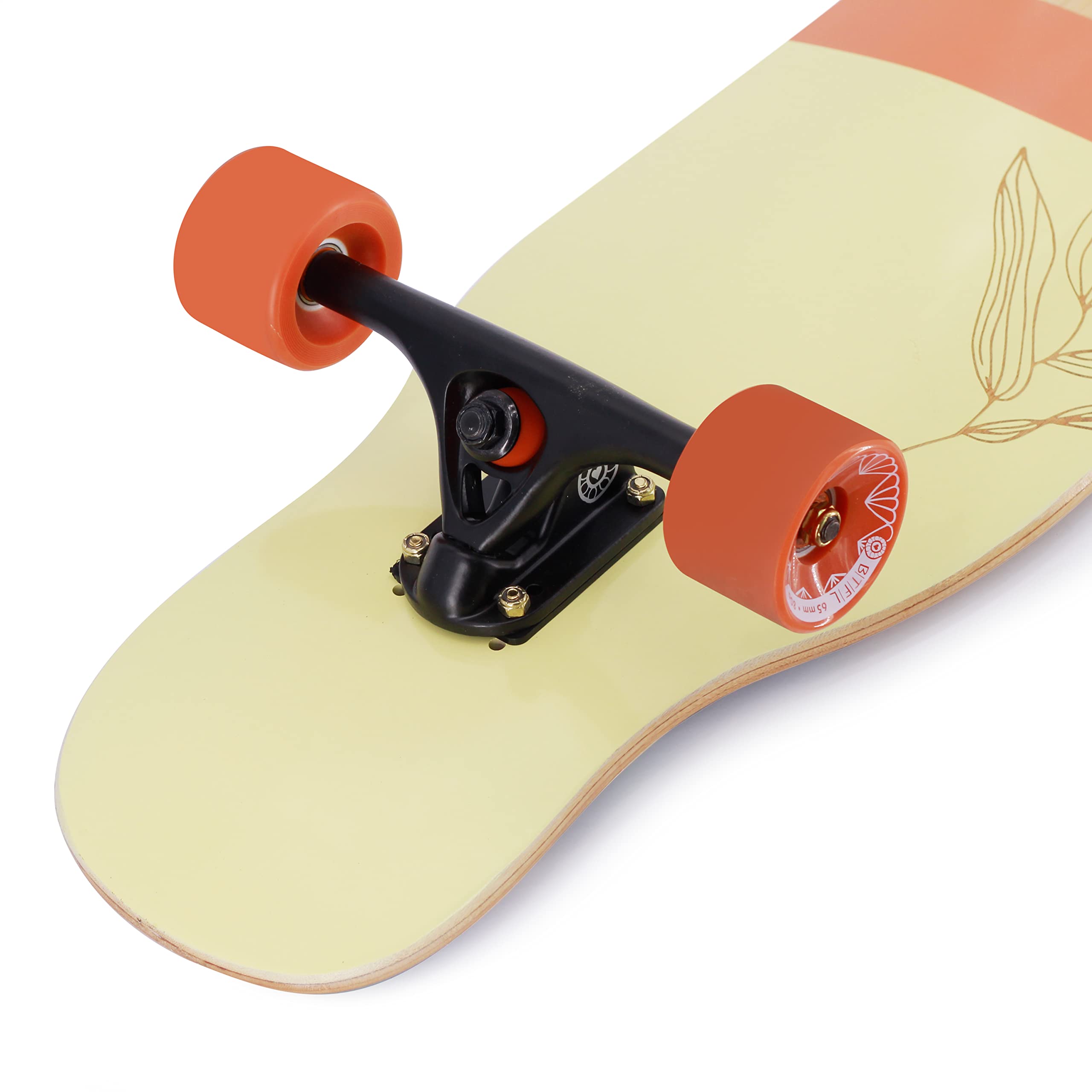 BTFL Dancer Longboard Complete & Deck-only. Perfekt zum Dancing für Anfänger und Fortgeschrittene, für Tricks und Moves Aller Art, Cruiser Longboard Sydney, Lilou & Nora