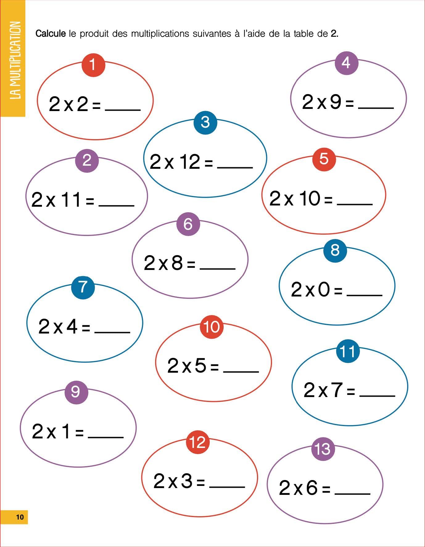Mon cahier de multiplications et de divisions Barbeau, Florence - PT01
