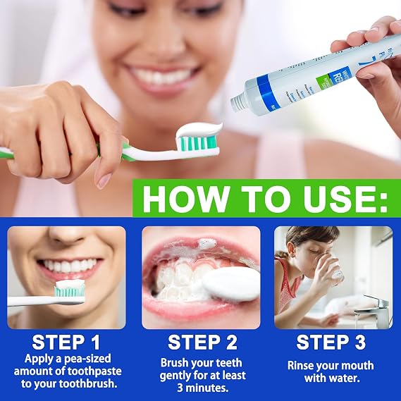 Hydroxyapatite Toothpaste,7.5% Hydroxyapatite,Fluoride-Free,Mint Flavor - Gentle Whitening, Freshens Breath, Strengthening Teeth Structure, Prevents Cavities 4.23oz (120g)
