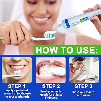 Hydroxyapatite Toothpaste,7.5% Hydroxyapatite,Fluoride-Free,Mint Flavor - Gentle Whitening, Freshens Breath, Strengthening Teeth Structure, Prevents Cavities 4.23oz (120g)