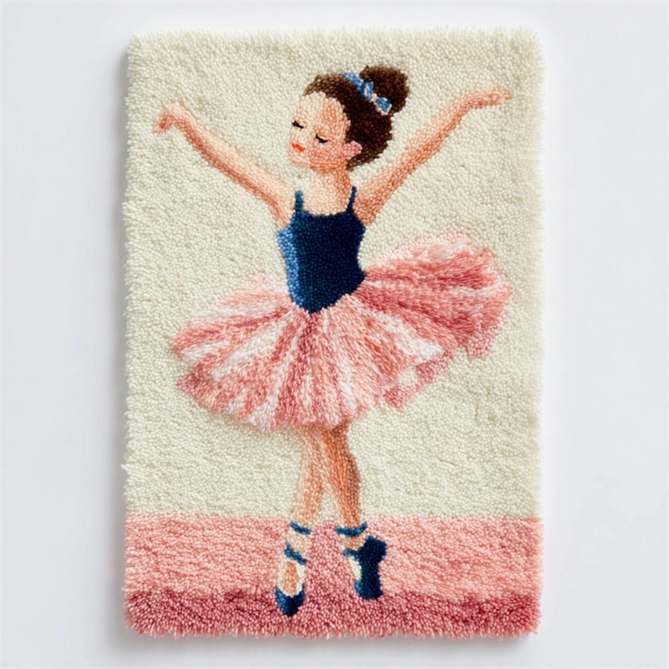 AMBATTERY Latch Hook Kits Carpet Cartoon Girl 85x115cm