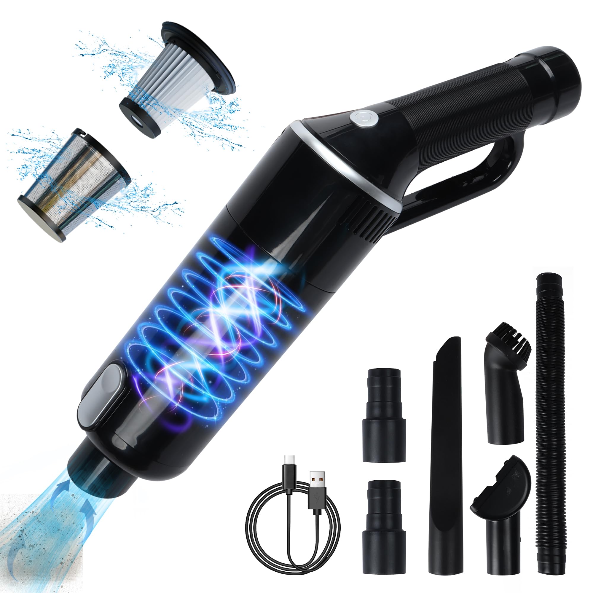 Kabelloser Handstaubsauger – 120W, 15000Pa – Mit Zubehör Für Auto & Haus