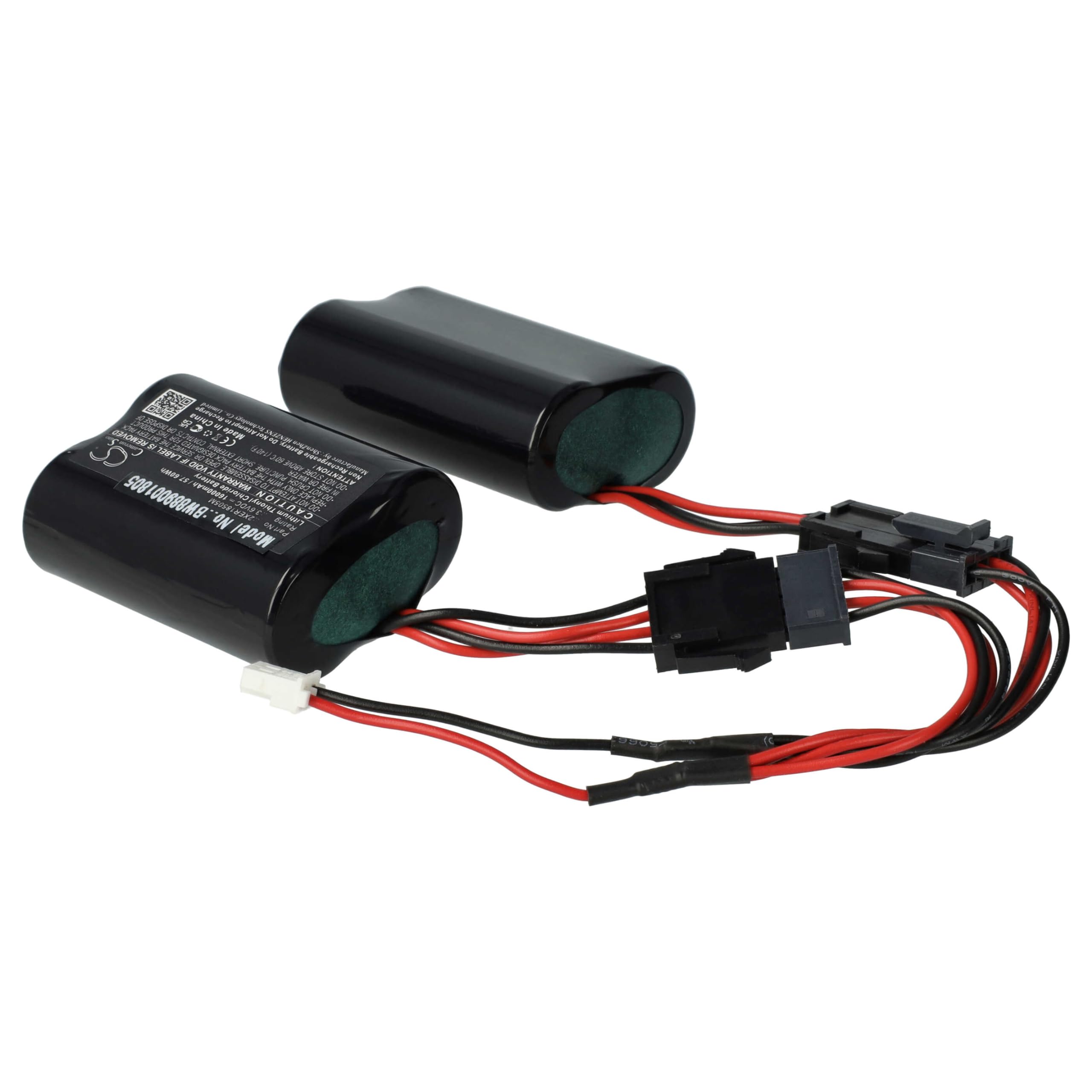 vhbw Pile Remplacement pour Visonic 2XER18505m, 103-304742 pour système d'alarme, sirène extérieure Radio (16000mAh, 3,6V, Li-SOCl2)